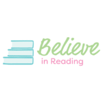 Decorative logo for the Believe in Reading nonprofit organization
