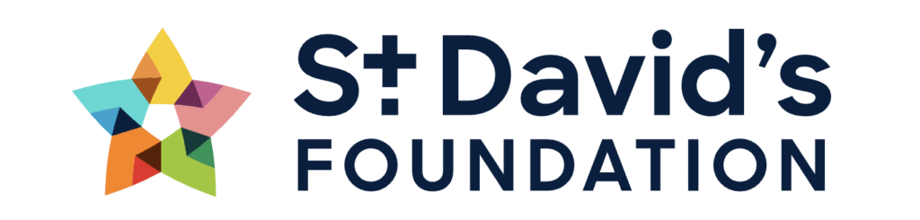 The logo for St. David's Foundation