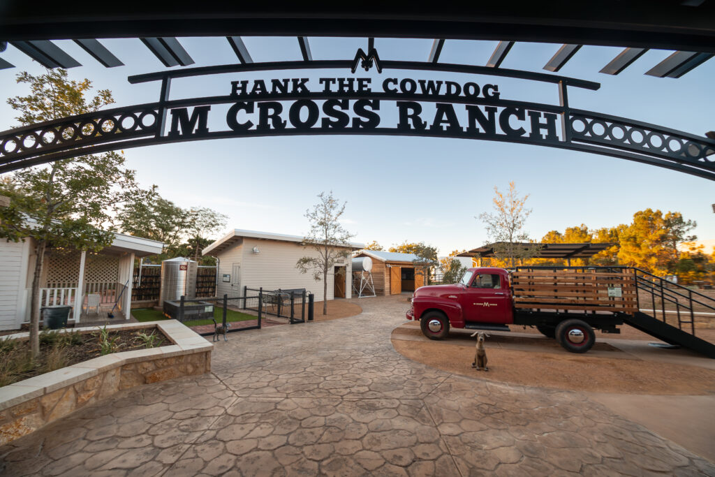Photo of the Hank the Cowdog M Cross ranch exhibit at the National Ranching Heritage Center in Lubbock